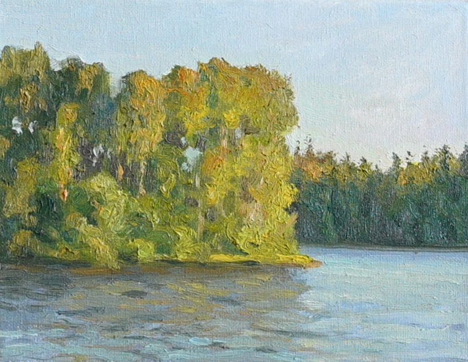 Свет на деревьях